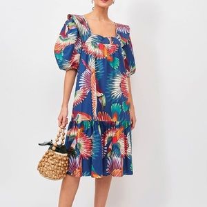 Farm Rio Toucans Midi Dress, Small (worn once)